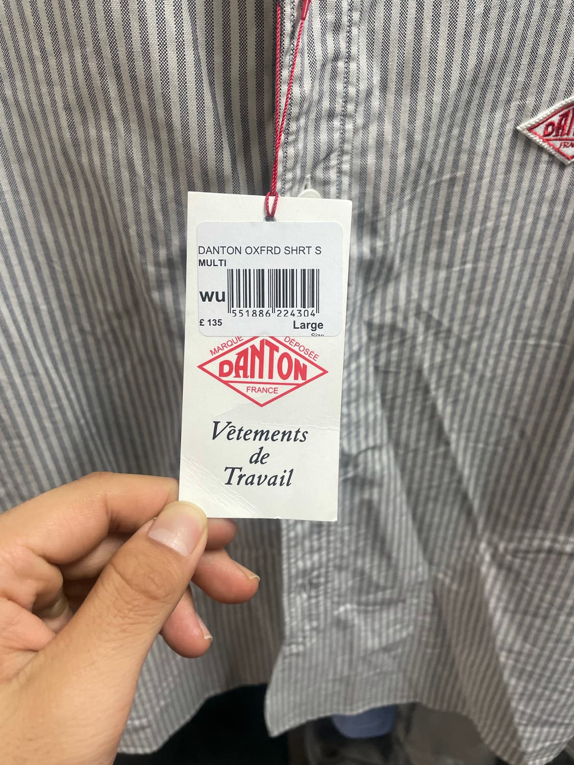 단톤 스트라이프 셔츠 42 사이즈 새상품 네고가능 상품이미지3