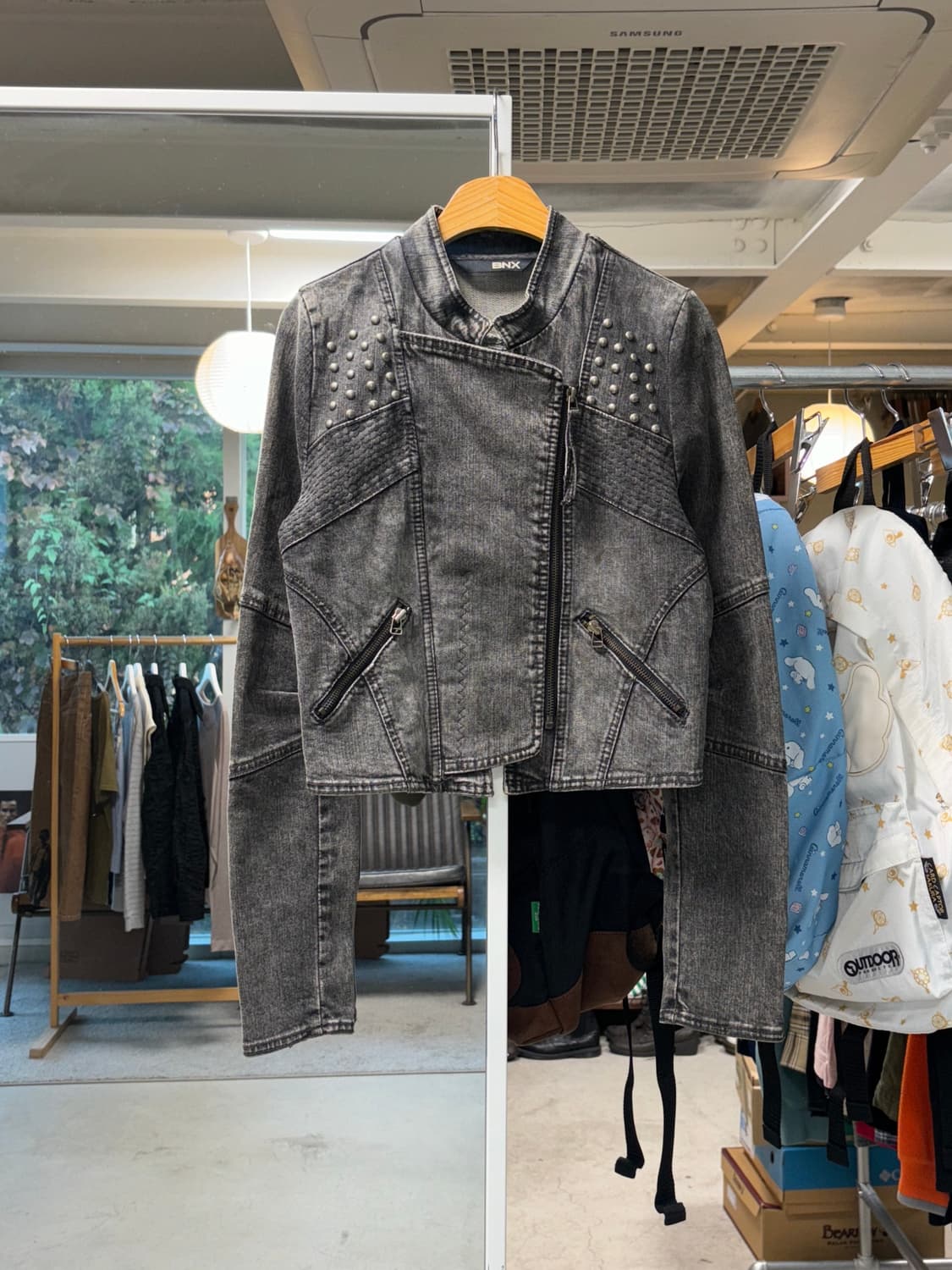 Bnx 데님 스터드 라이더 자켓 상품이미지1