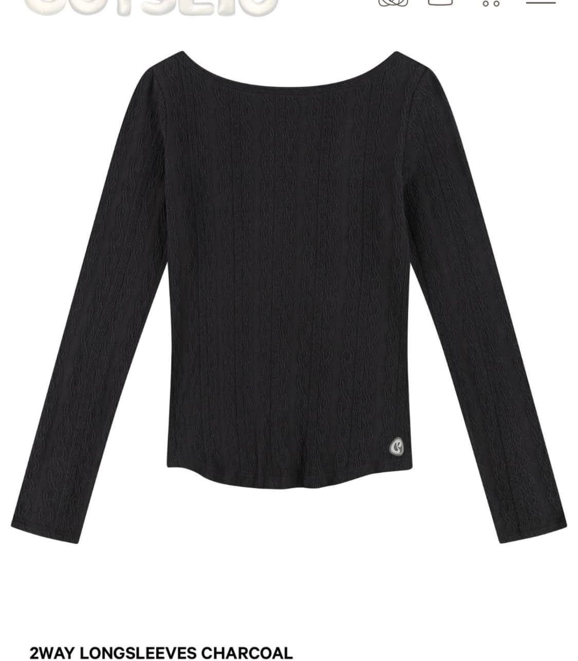 코이세이오 투웨이 롱슬리브 차콜 상품이미지2