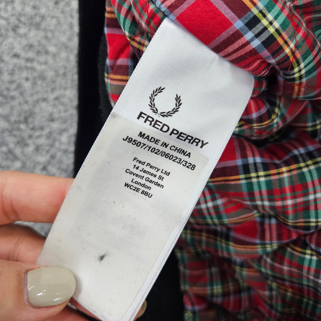 [XS] 프레드페리 왁스 카반 블루종 헤링턴 자켓 1103JM1 상품이미지6