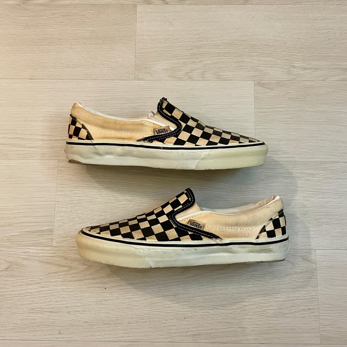 90s Vans 반스 체커보드 슬립온 데드스탁 상품이미지2