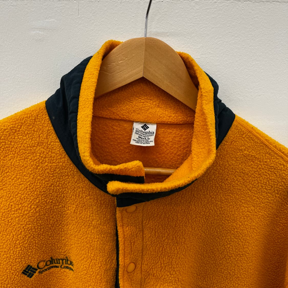 컬럼비아 빈티지 플리스 스냅 옐로우 재킷 상품이미지3