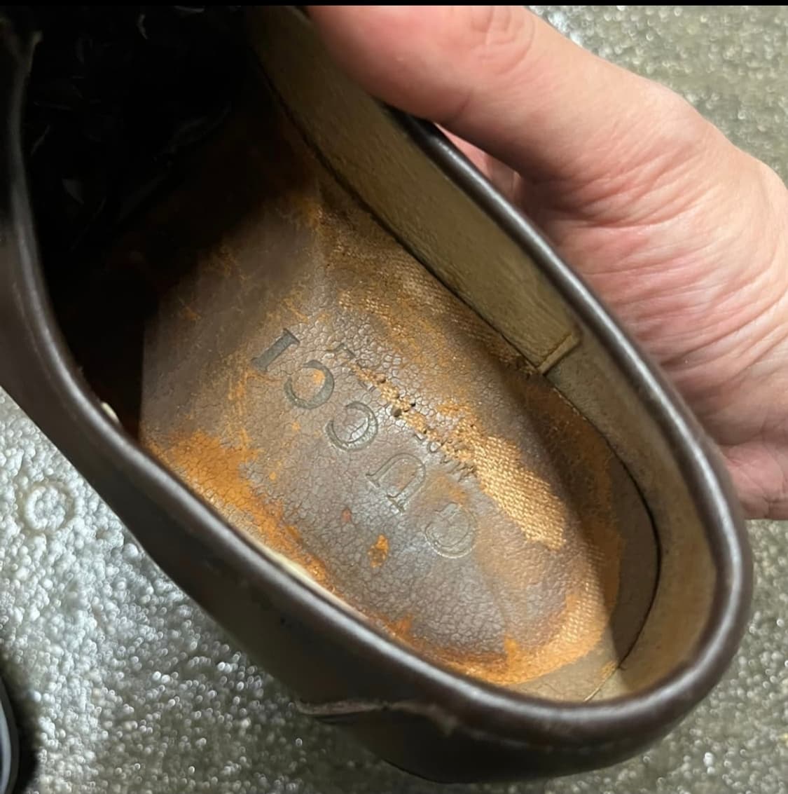 구찌 올드가죽 로퍼 브라운 260-265 상품이미지7