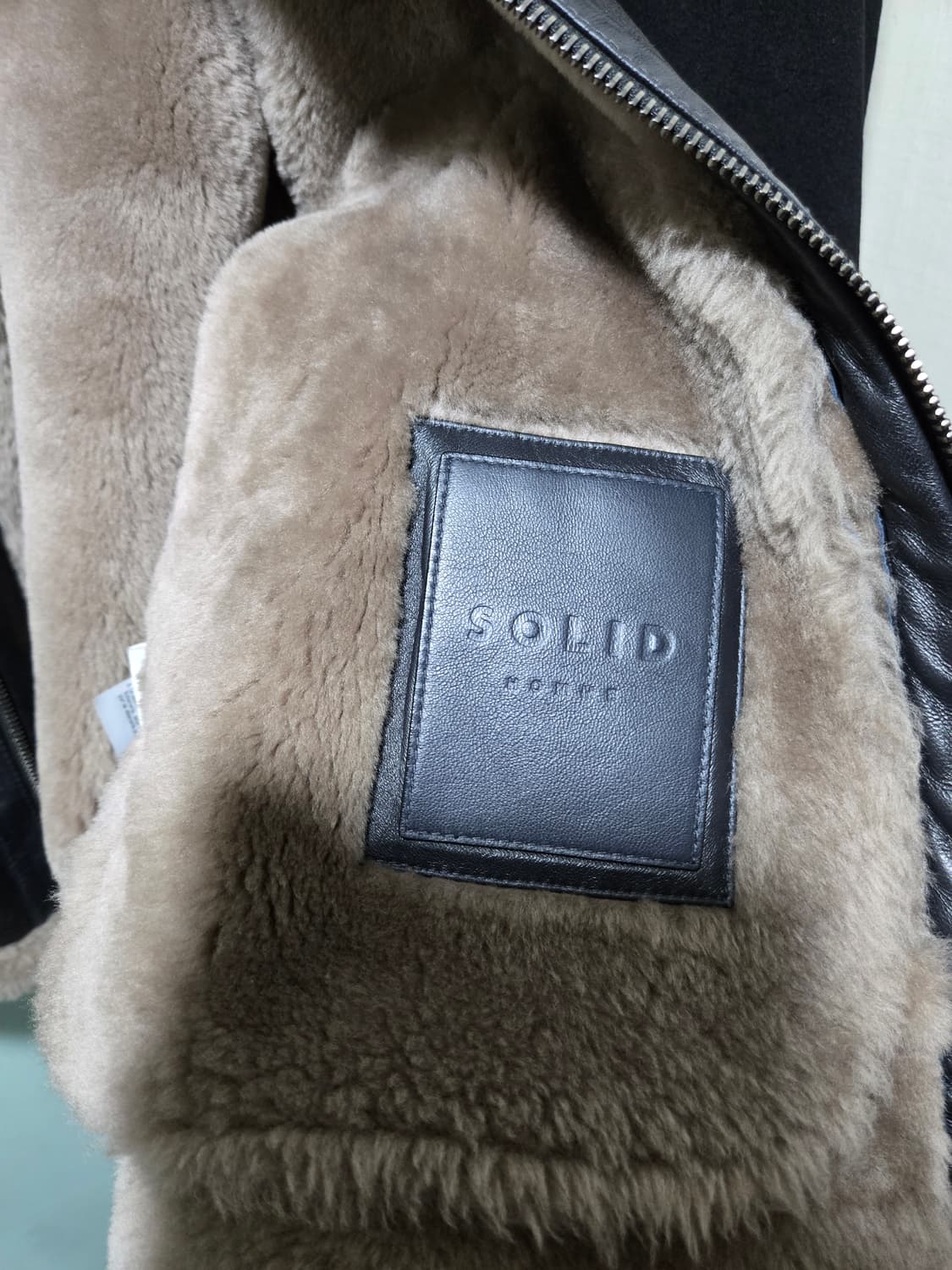 솔리드옴므 램스킨 무스탕 52 105 110 양가죽 시어링 자켓 XL 상품이미지5