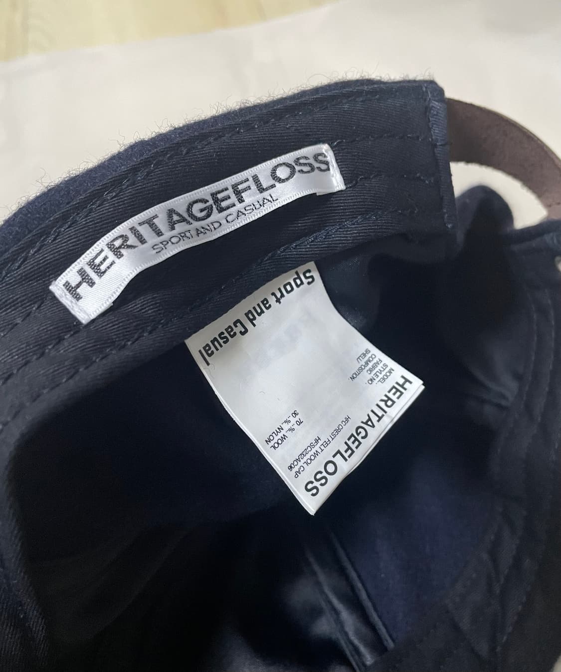 남녀공용/새제품) 헤리티지플로스 크레스트 캡 모자 네이비 상품이미지7