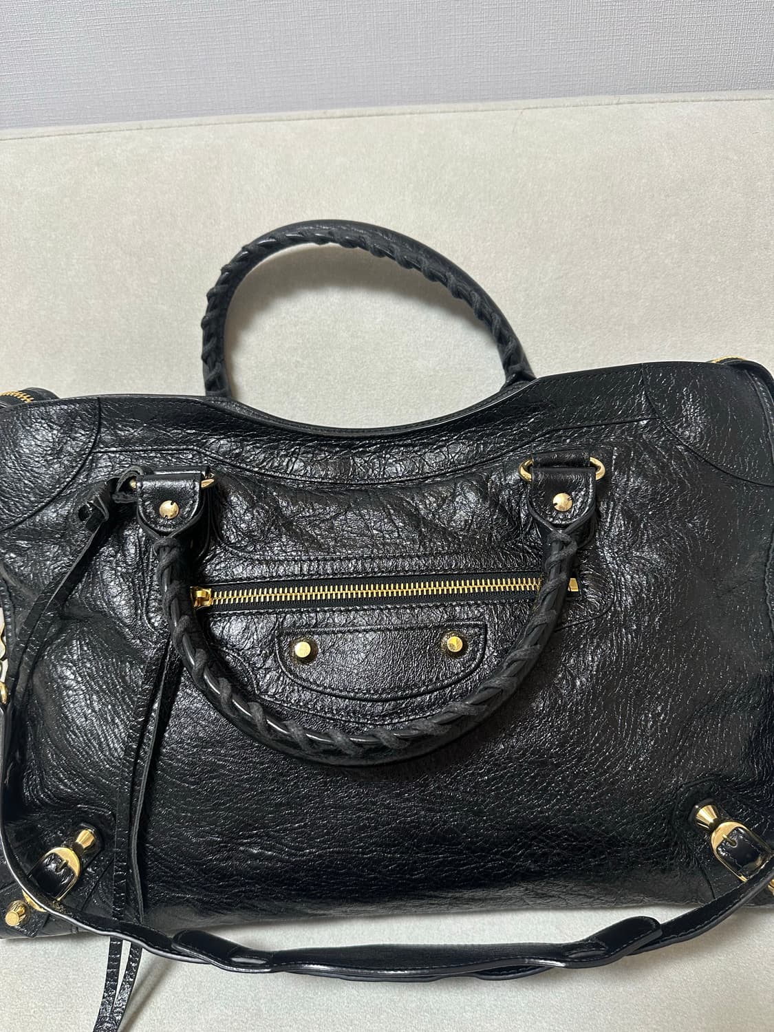 [SA 정품] 발렌시아가 시티 모터백 미디움 블랙 상품이미지3