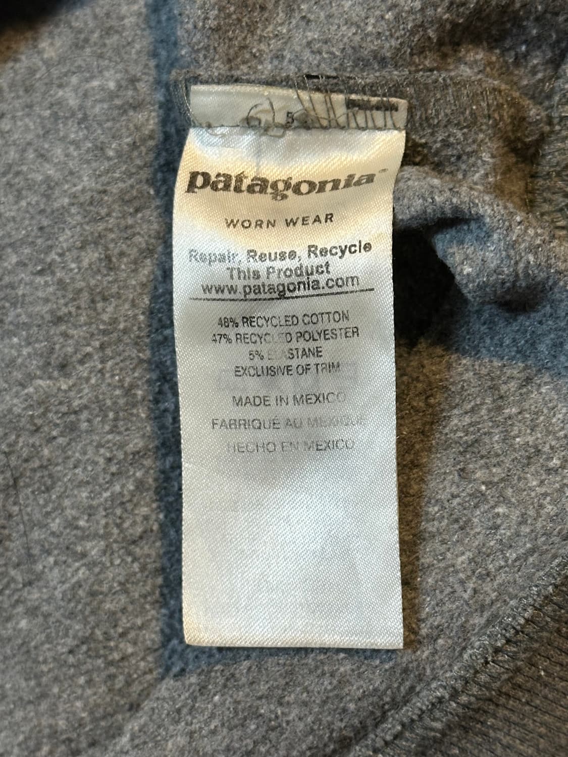 파타고니아 PATAGONIA P-6 스몰패치 맨투맨 그레이 상품이미지8