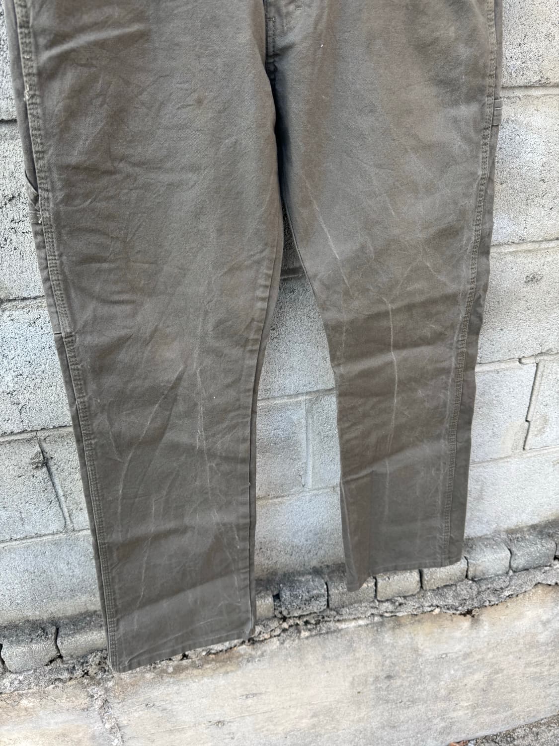 디키즈 카펜터 싱글니 워크 팬츠 다크 그린 모스그린 상품이미지4