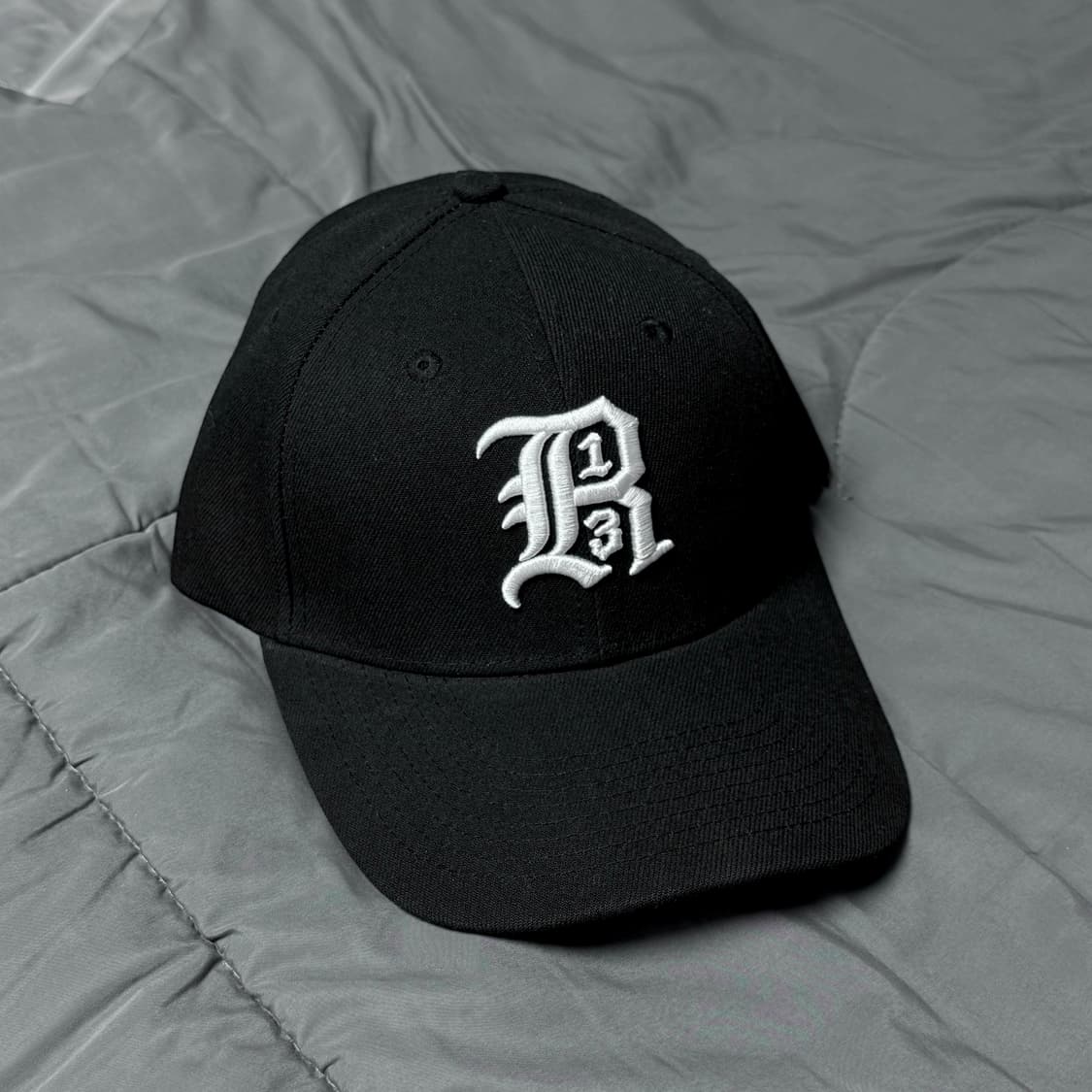 R13 알써틴 로고 볼캡 엠브로이드 코튼 볼캡 블랙 상품이미지7