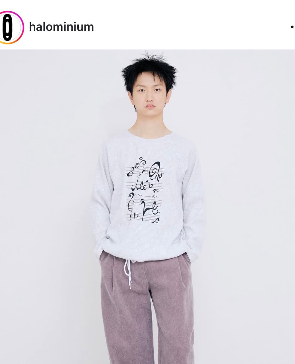 Halominium 할로미늄 WAFFLE RAGLAN tee 상품이미지1