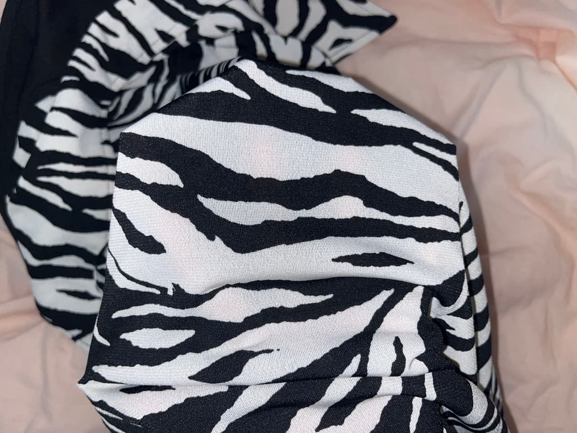 오네갸루 지브라 금장 레이어드 셔츠 탑 다이아마즈히메 상품이미지7