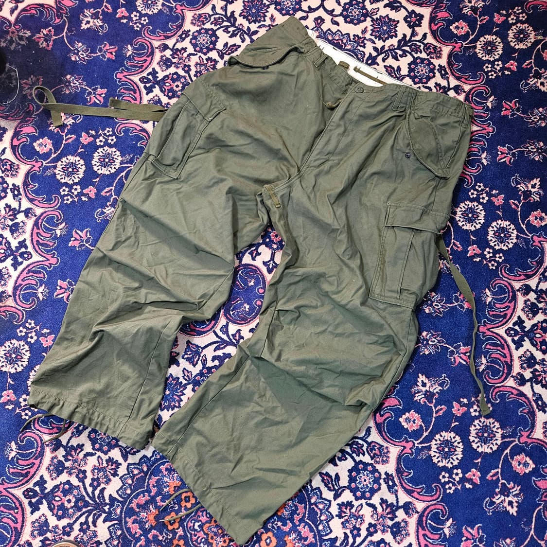 US ARMY OG -107 미군 야전 오리지널 레귤러 카고팬츠 Free 상품이미지1