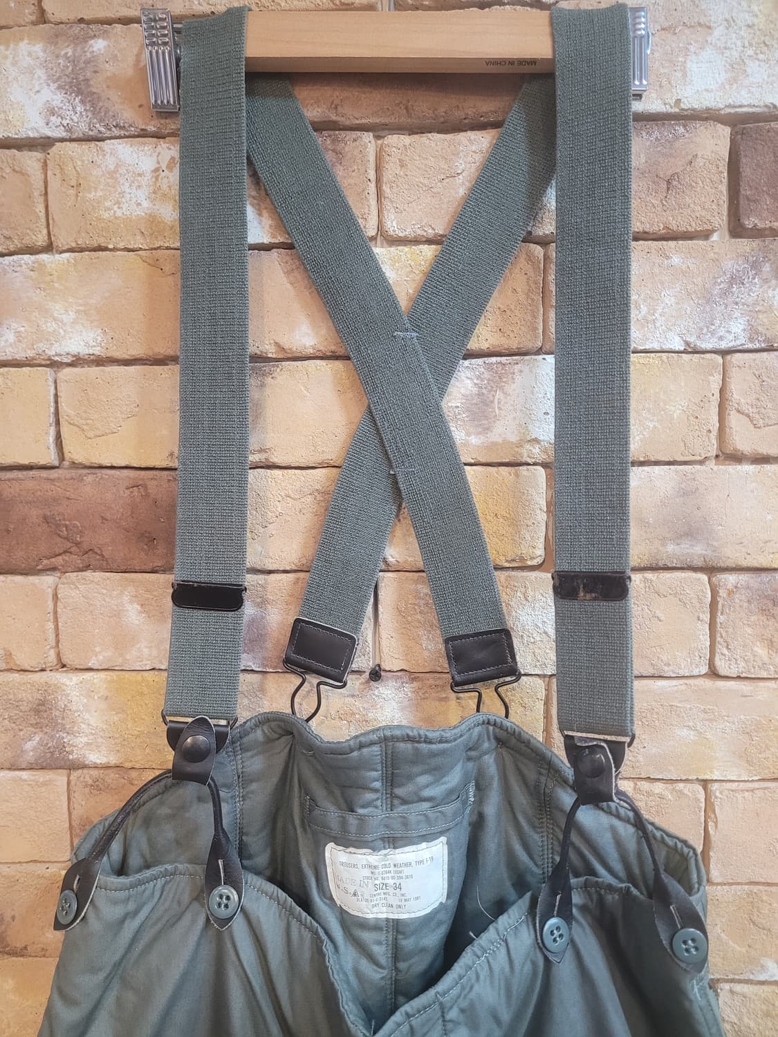 A급 오리지날 미공군 F-1B 극방한바지 34사이즈 상품이미지2