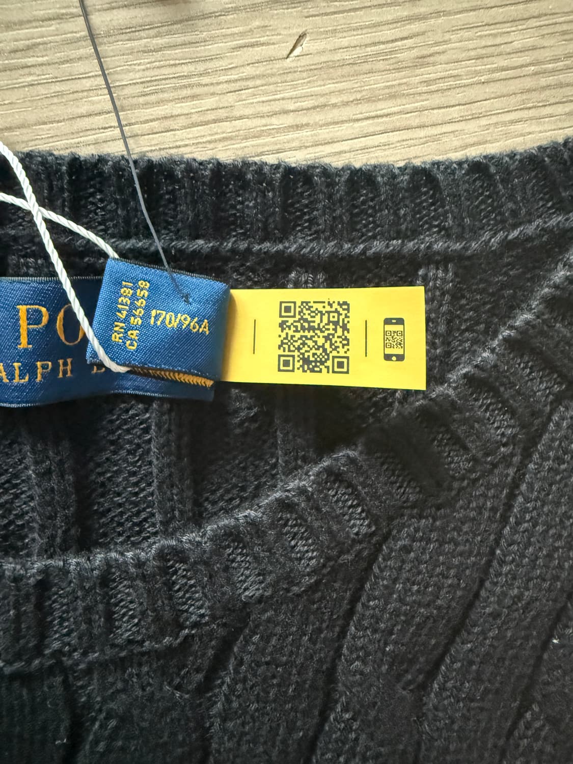 폴로 니트 L size [새상품] 블랙 상품이미지5