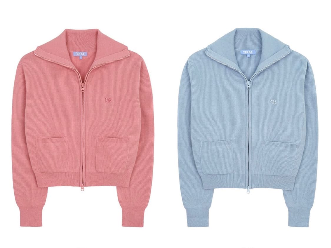 그로브 POUT 가디건 핑크, 블루 [차정원 착용] 상품이미지1