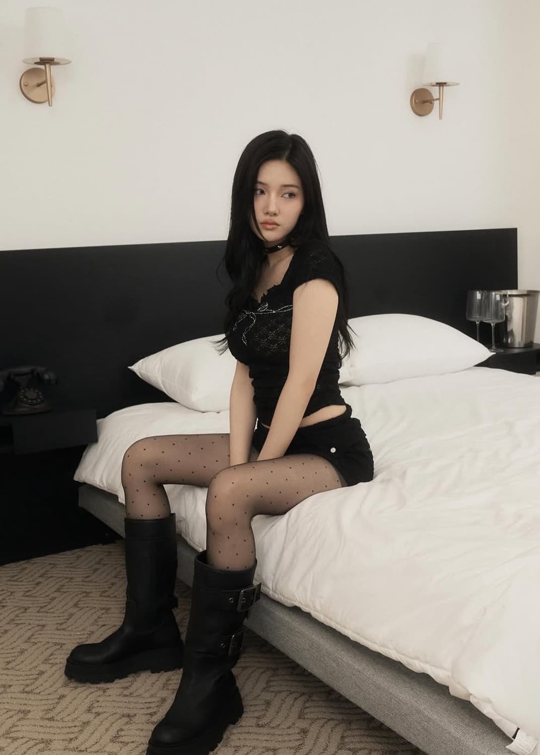 셋업이엑스이 블랙 셋업 상품이미지2