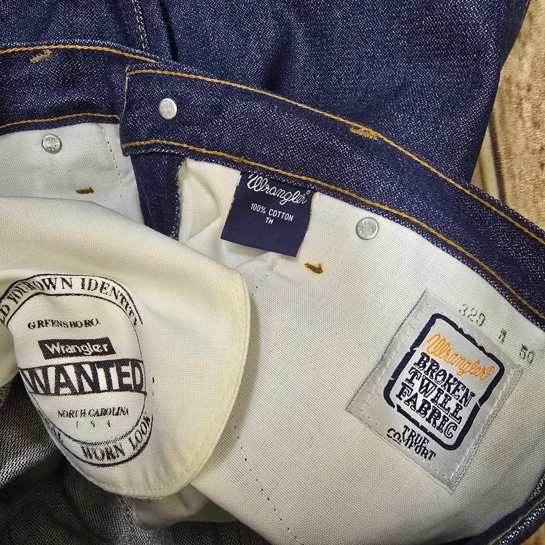 Vintage 데드스탁 Wrangler 렝글러 리지드 데님 32 상품이미지4