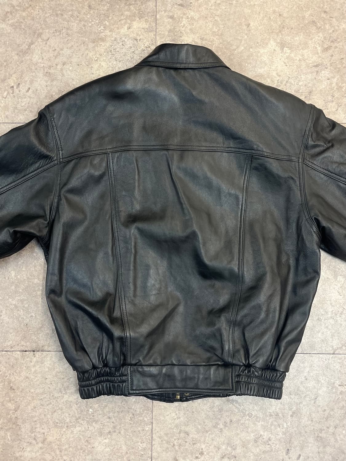 빈티지 양가죽 레더 자켓 블랙 M #csz3942 상품이미지6