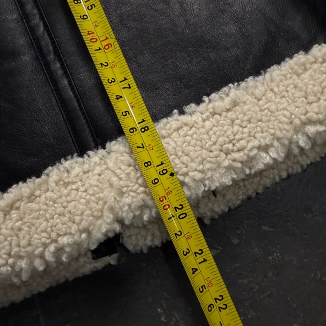 95 LEE 크롭 레더 무스탕 자켓  상품이미지8