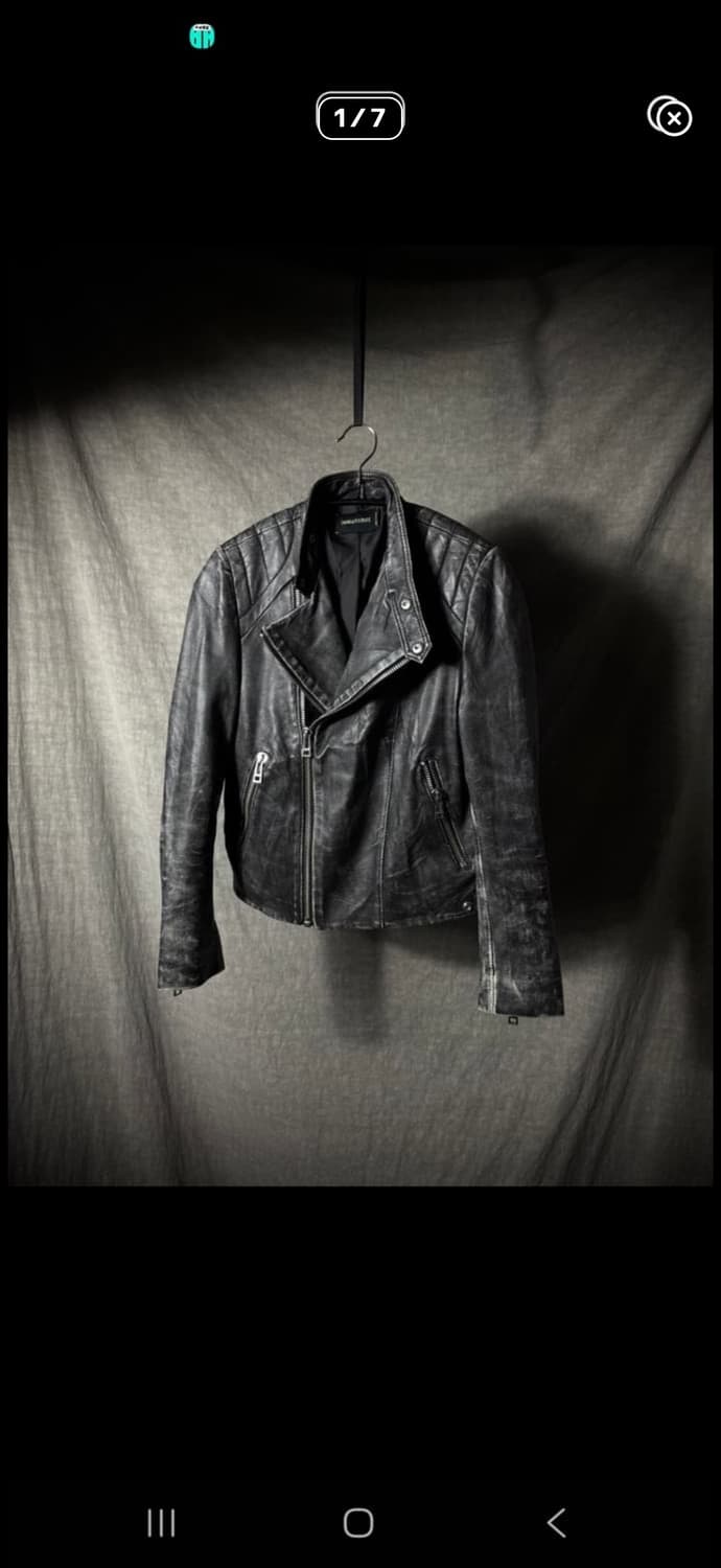 쟈딕앤볼테르 워싱 레더 자켓 상품이미지1