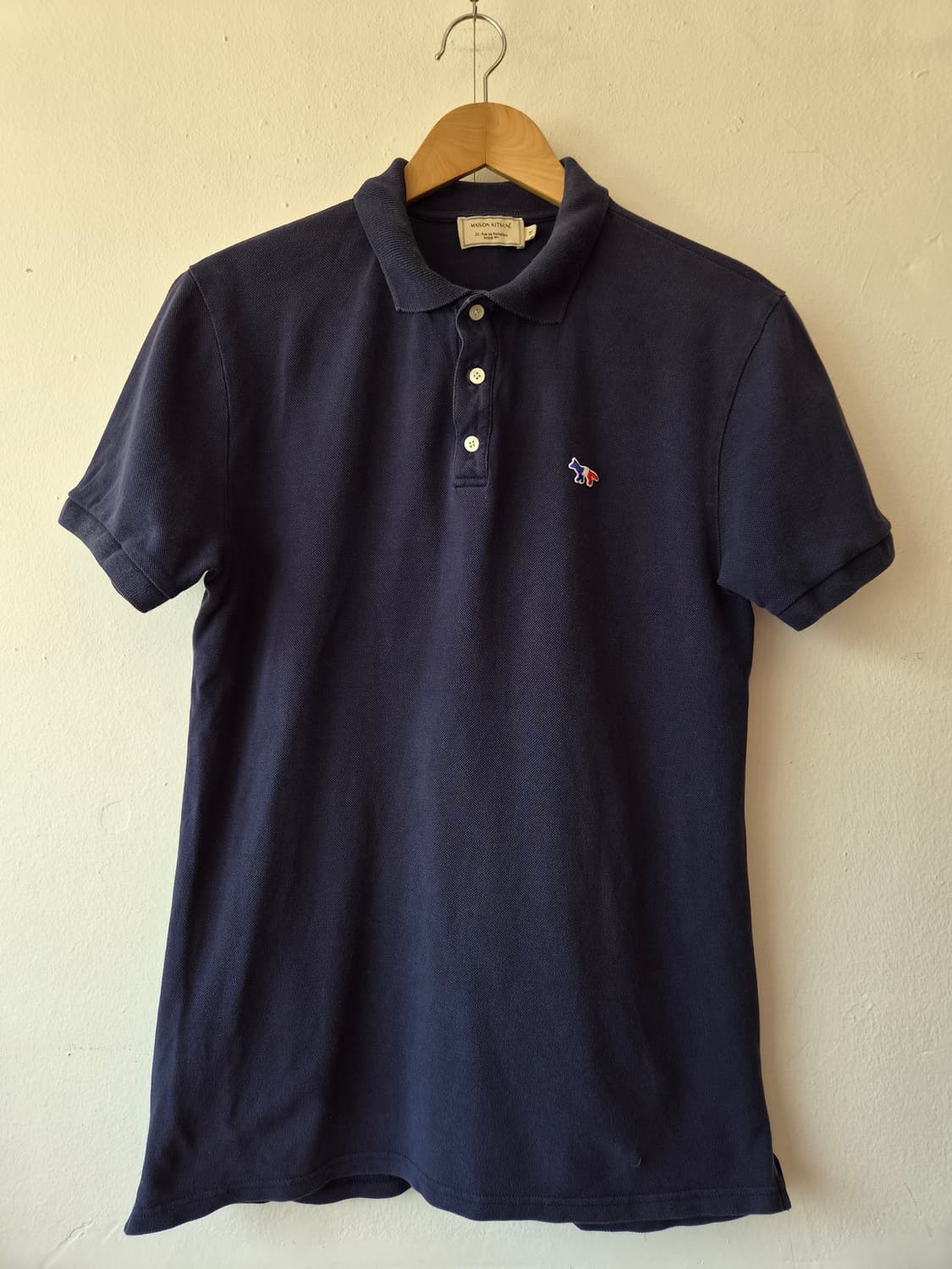 메종키츠네 남성 네이비PK반팔카라티셔츠 M사이즈 상품이미지2