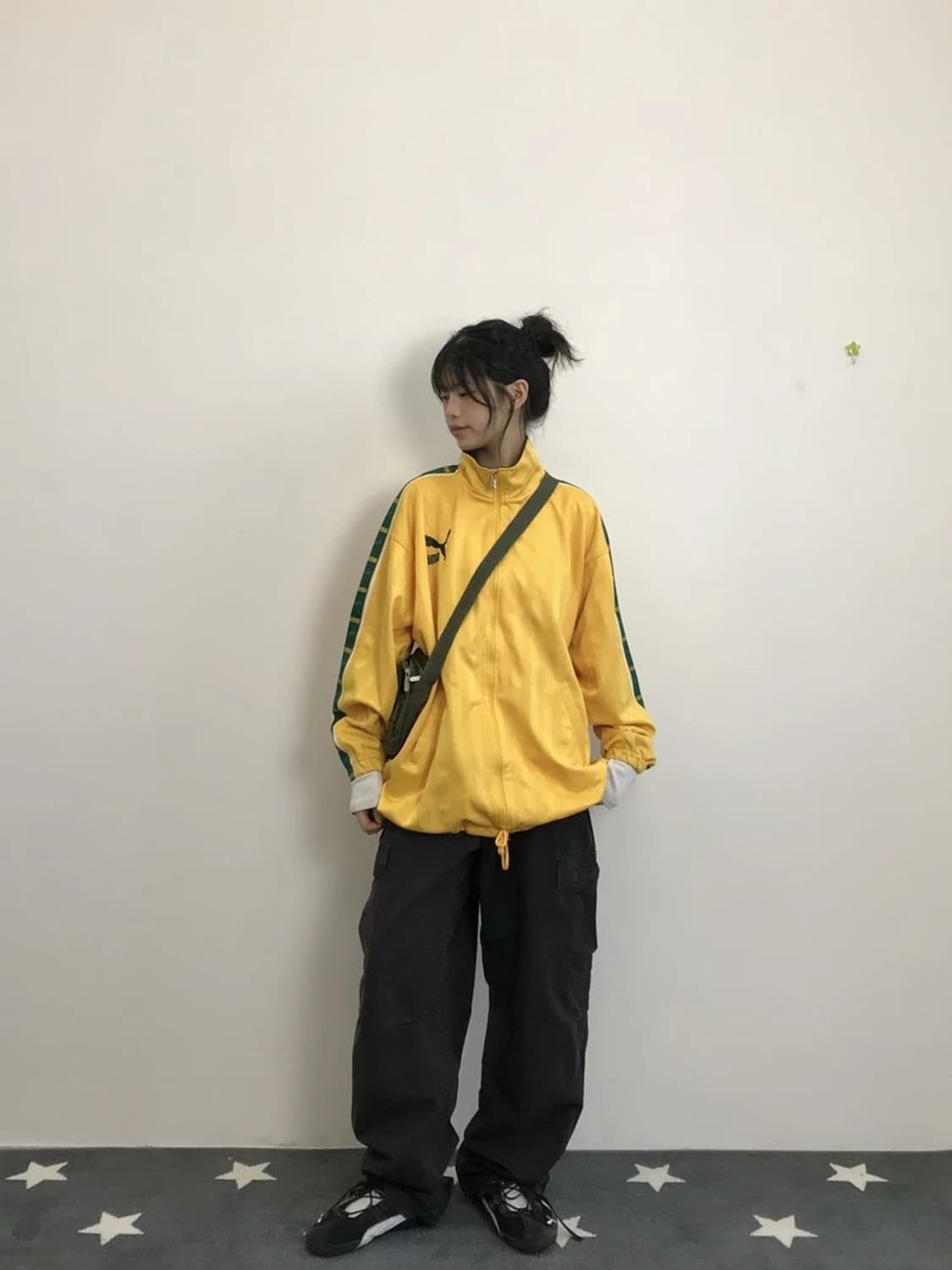 Vintage Puma Yellow Track Jacket 상품이미지1