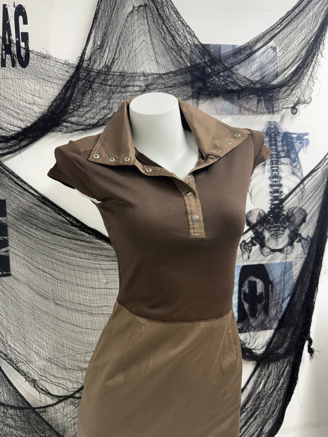 00s collar detailed onepiece 상품이미지2