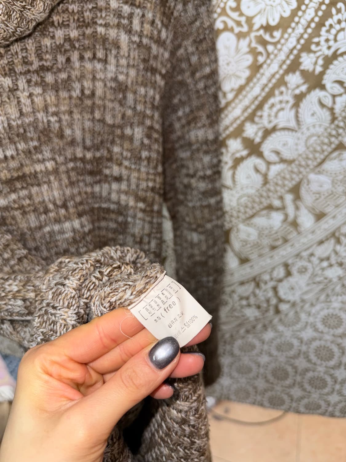 빈티지 여성 롱 니트 가디건  상품이미지6