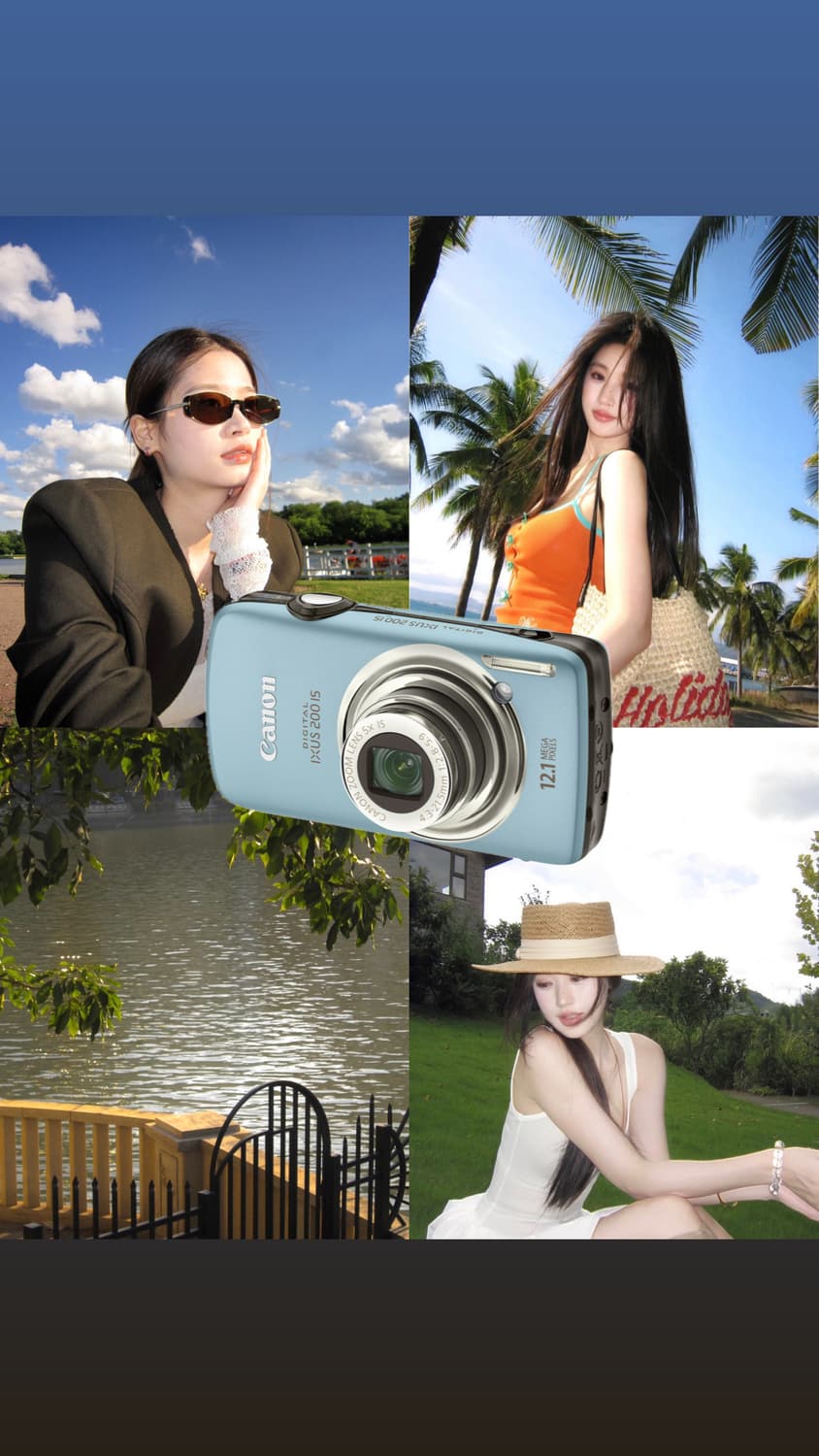 인기!) Canon ixus digital 200 is 빈티지디카 블루 상품이미지1