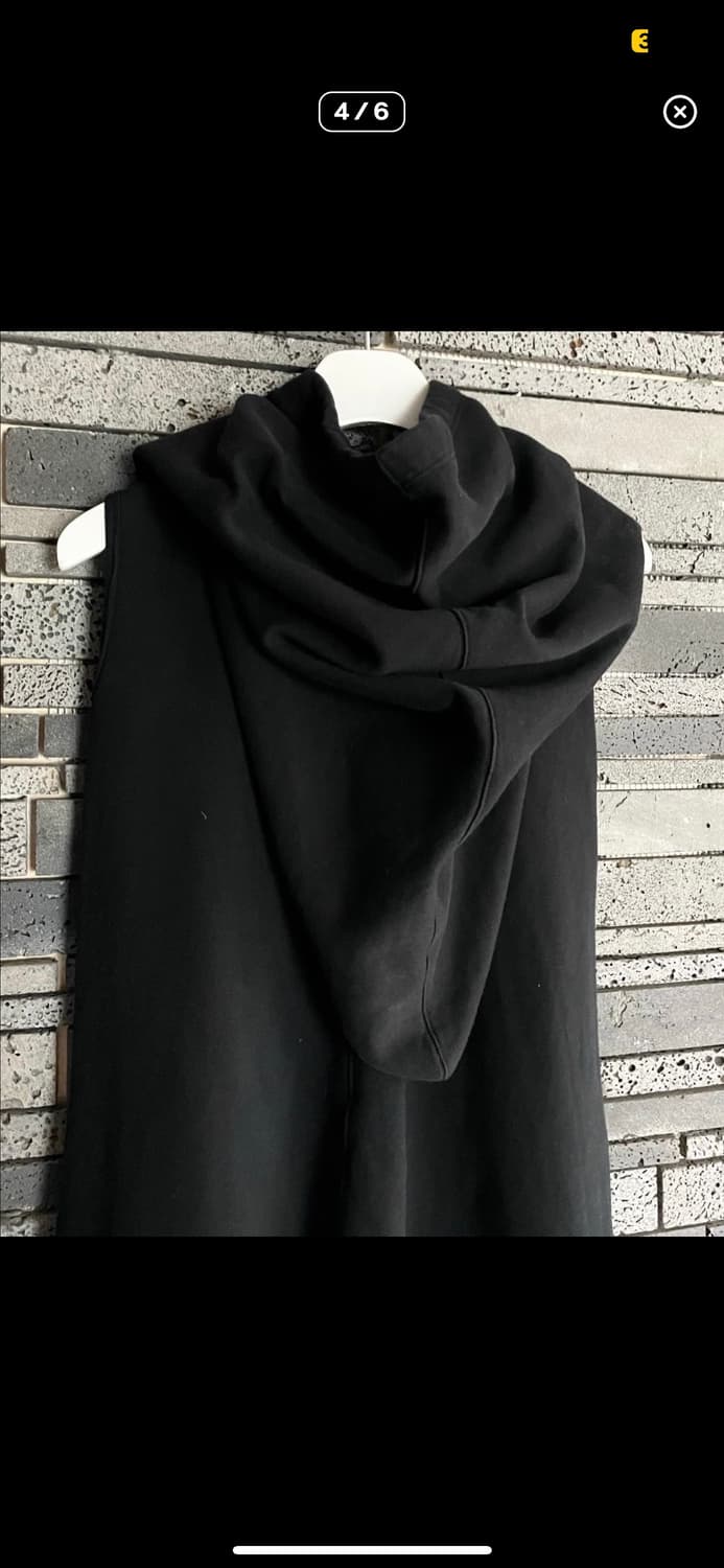 릭오웬스 후드 베스트 조끼 S 상품이미지4