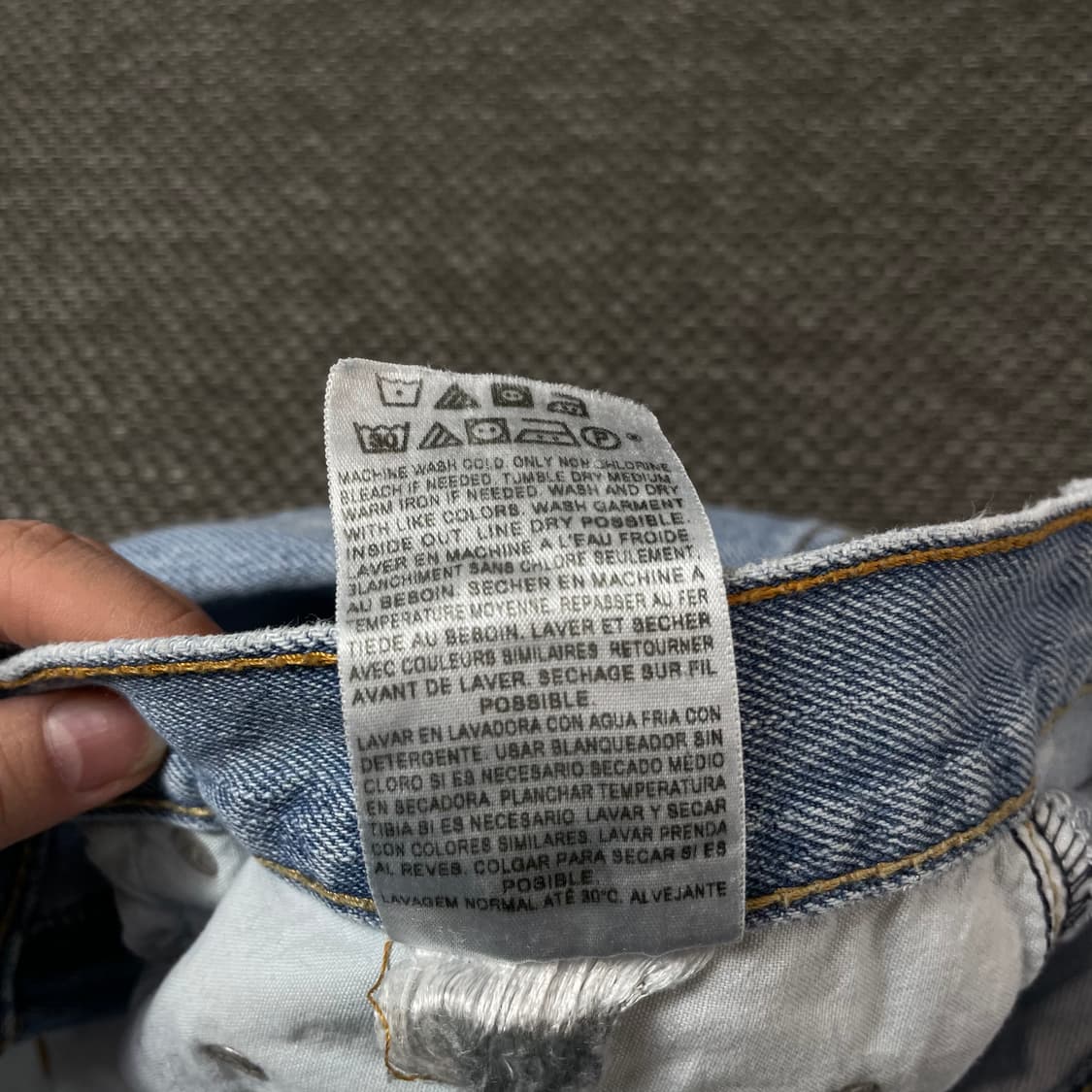 (38) 리바이스 550 38X34 연청 데님 팬츠 상품이미지5