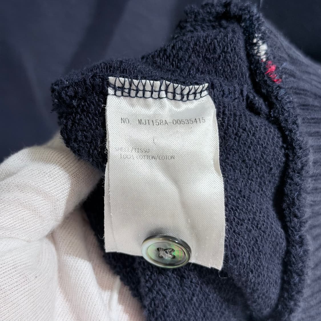 (A+/5) / 톰브라운 사선완장 네이비 맨투맨 상품이미지5