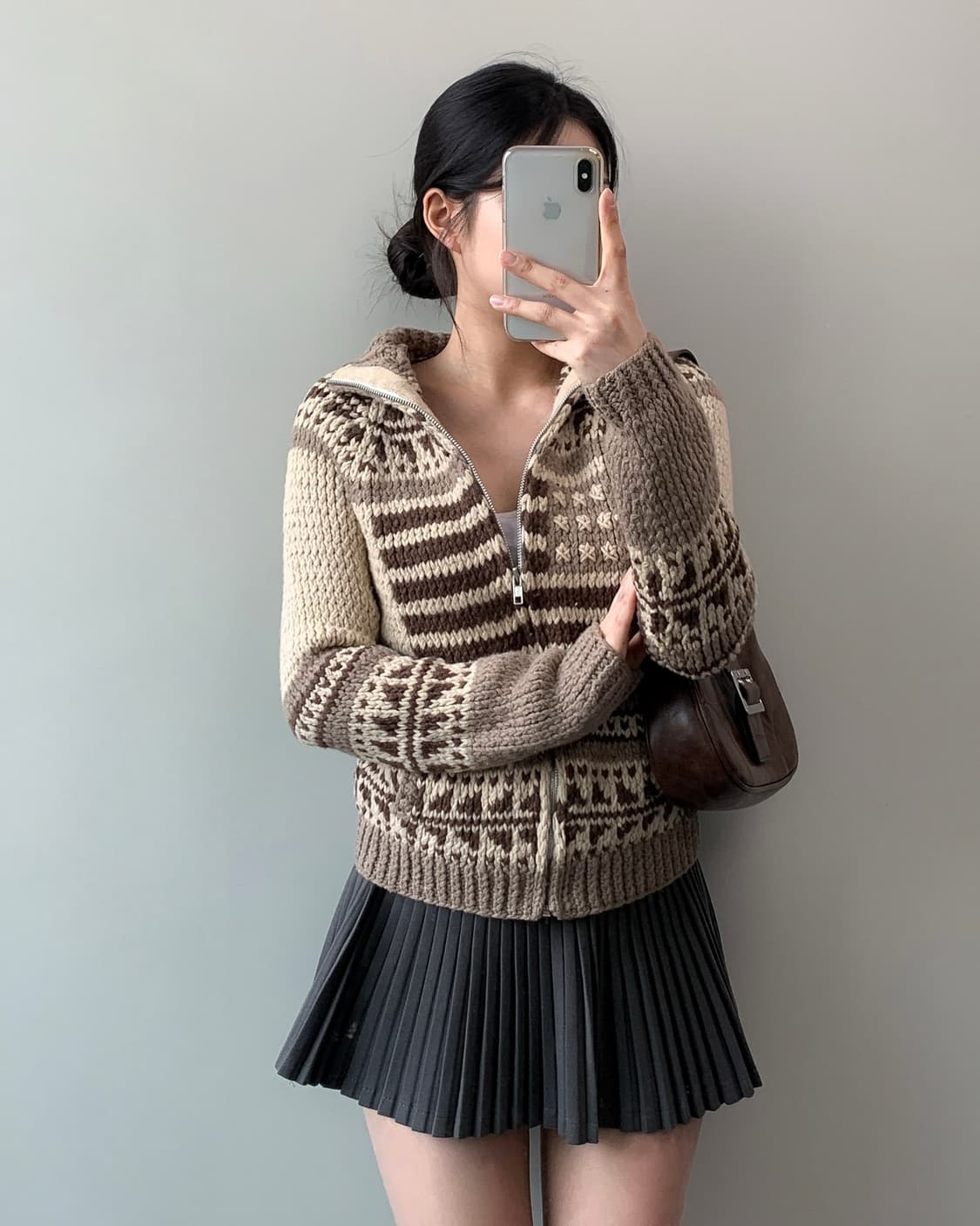 폴로 진스 성조기 코위찬 니트 집업 상품이미지3