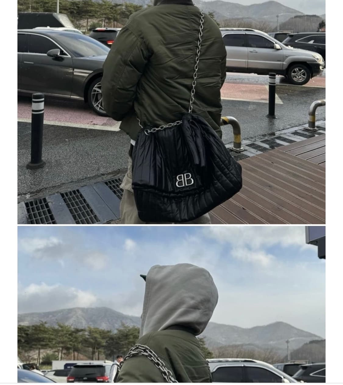 발렌시아가 퀼팅 모나코백 미디움은장(실사용3회미만) 상품이미지4