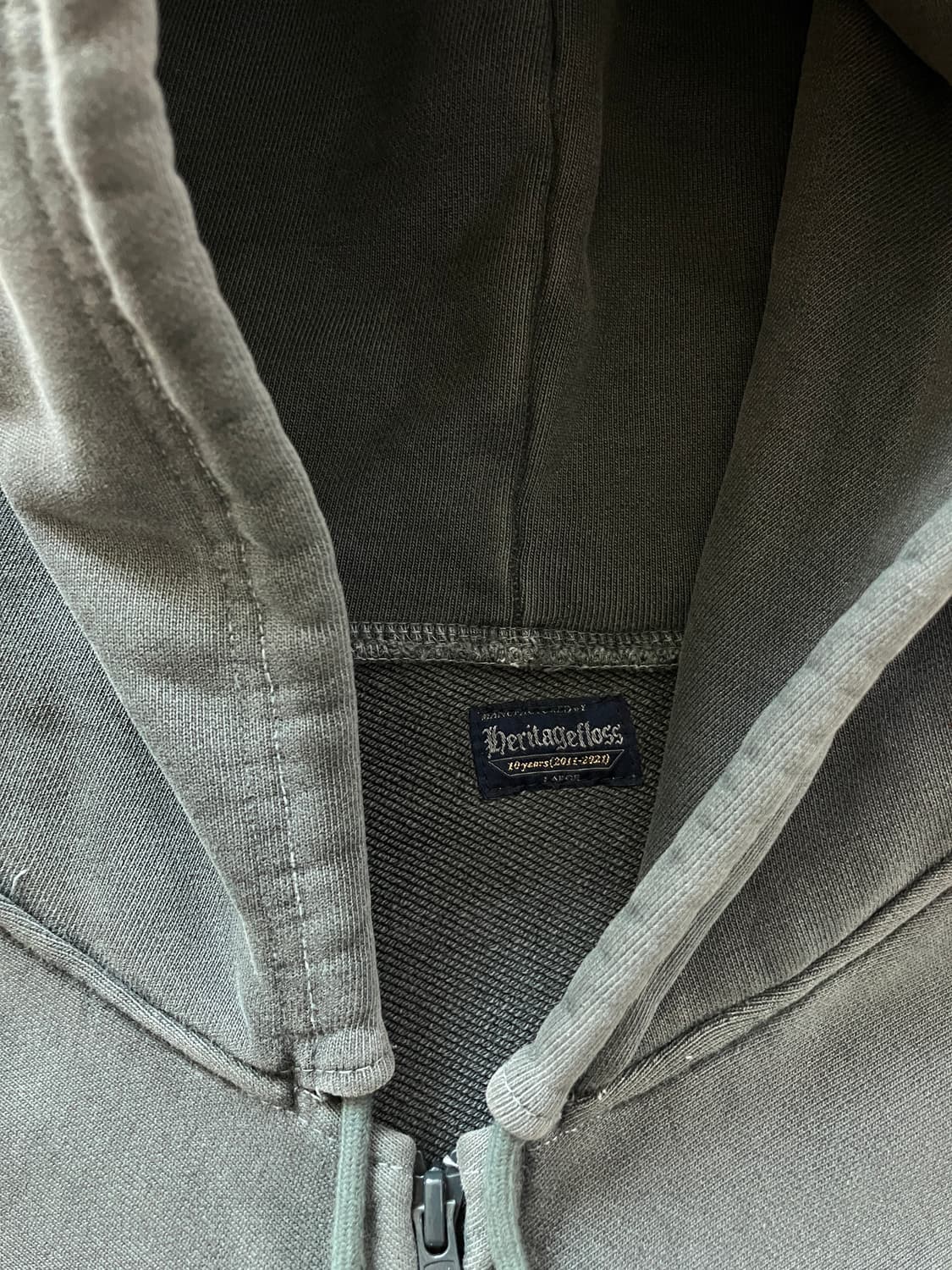 헤리티지플로스 피그먼트 후드집업 상품이미지6