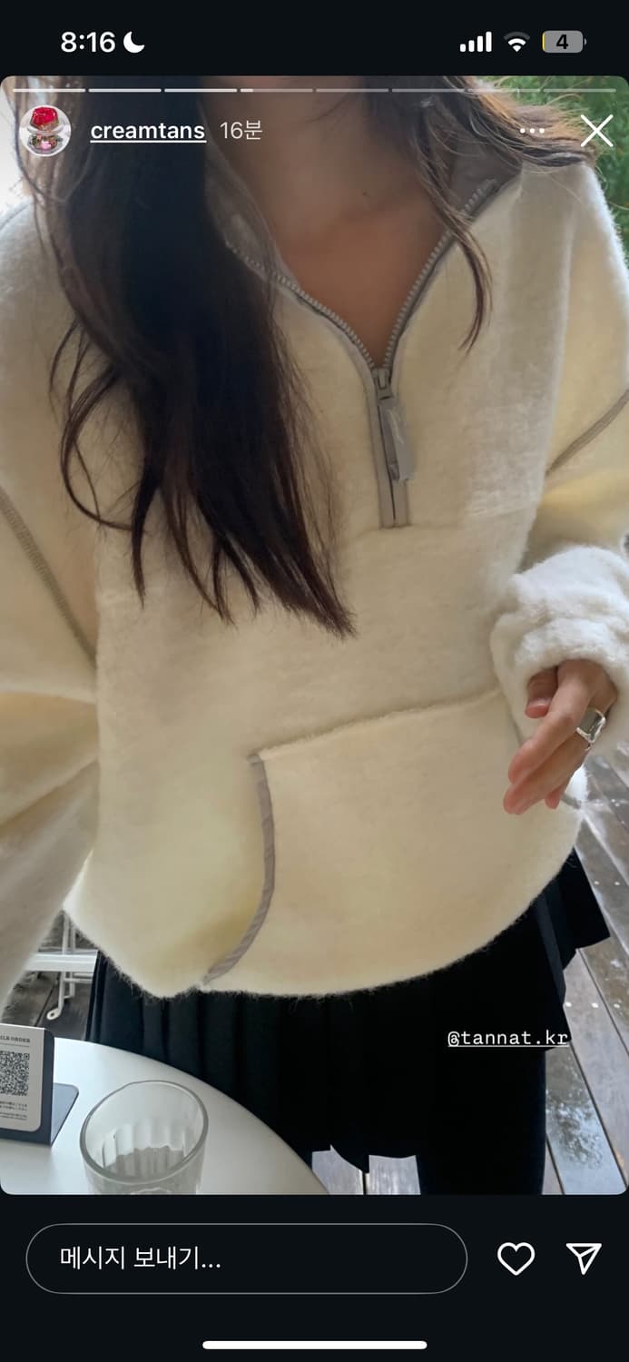 타낫 타이 버튼 플리츠 스커트 상품이미지8