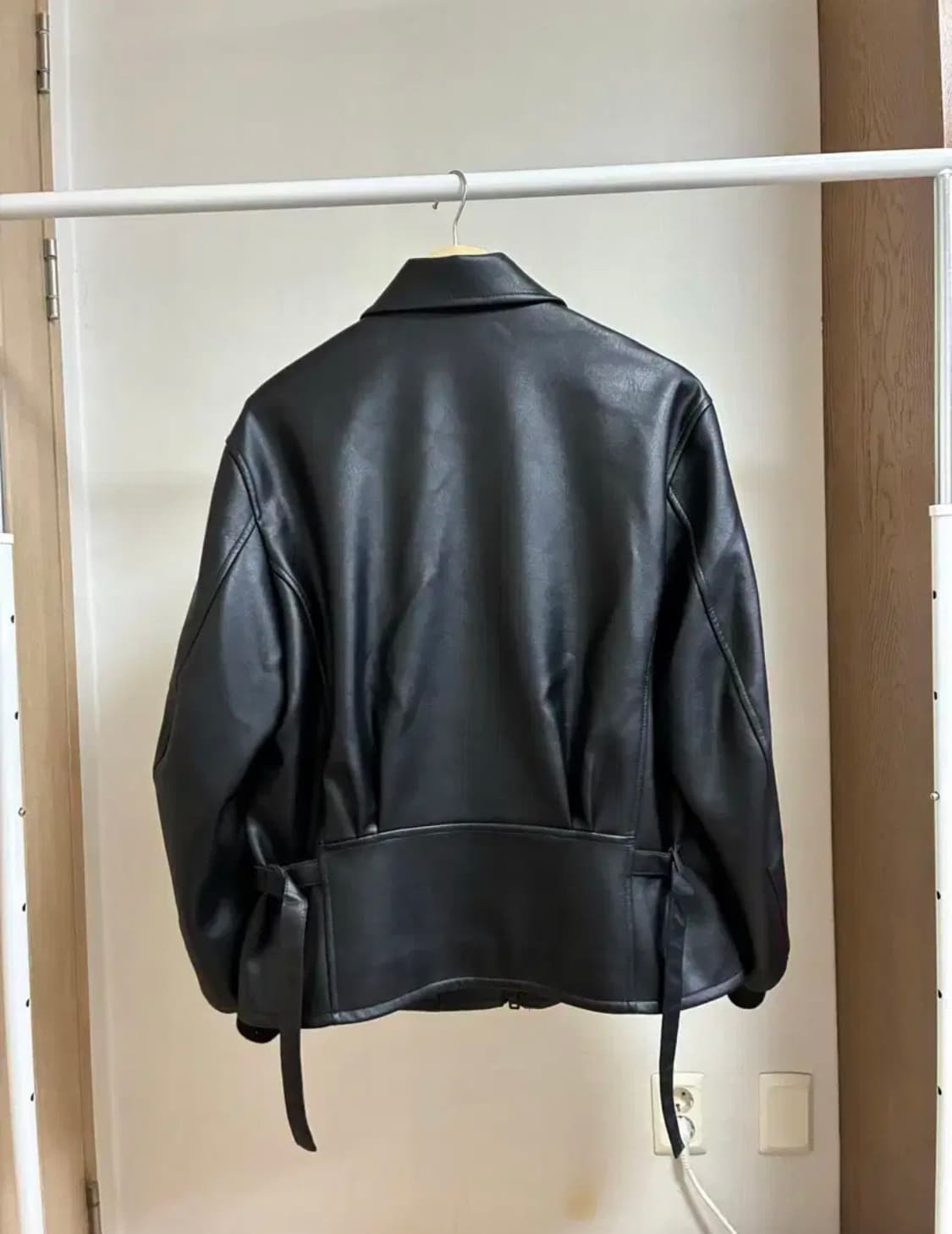[M]Y-3 싱글 레더자켓 블랙 상품이미지4