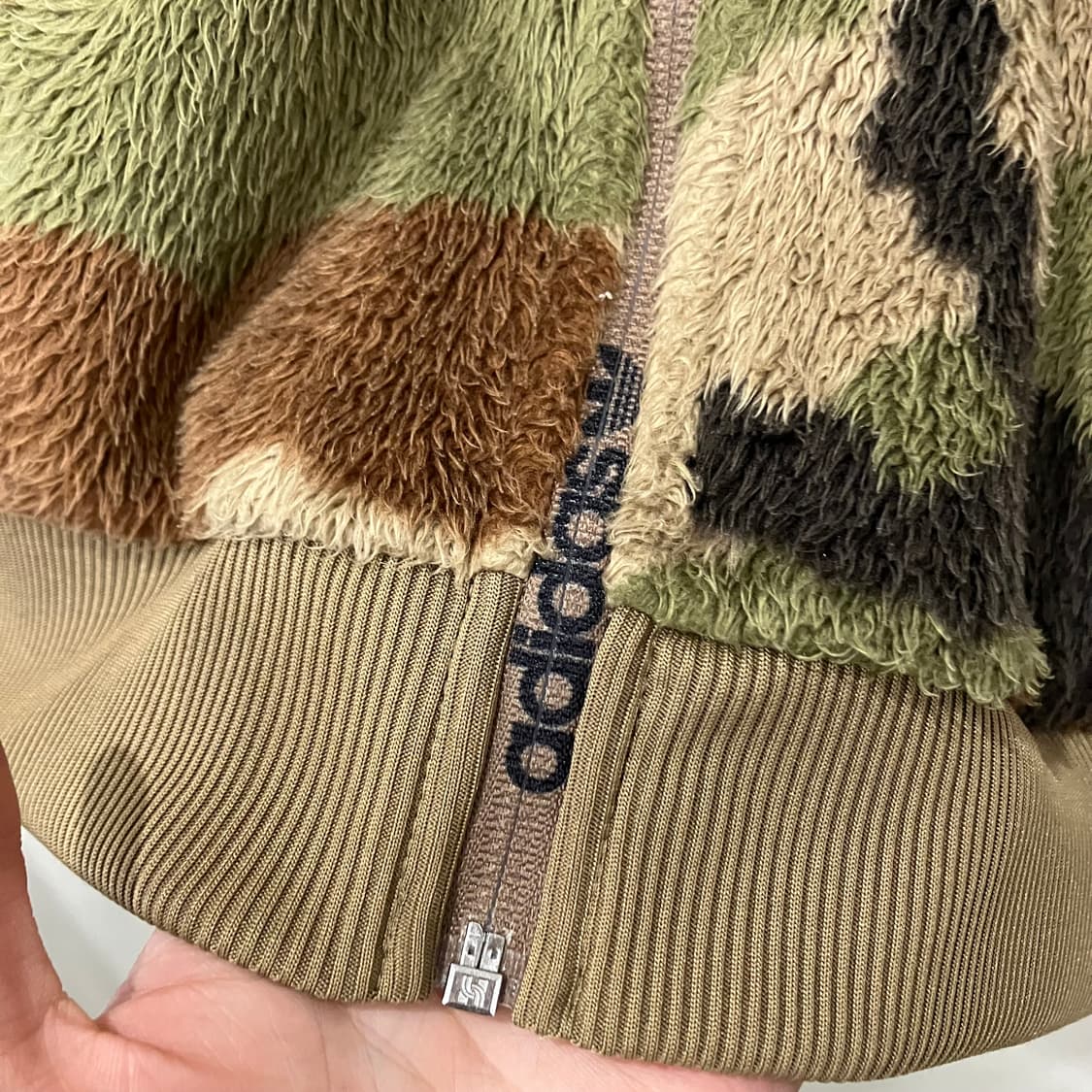 260 아디다스 카모 후리스 플리스 쉐르파 후드집업 상품이미지3