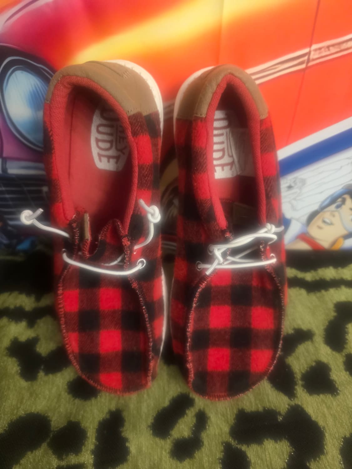 버팔로 체크 무늬가 있는 Hey Dude Wally  상품이미지1