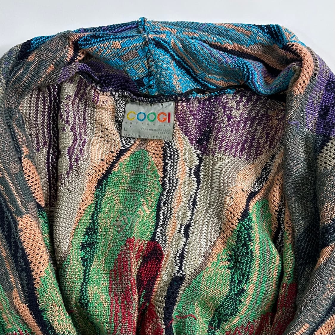 쿠지 케이블 니트 가디건 상품이미지4