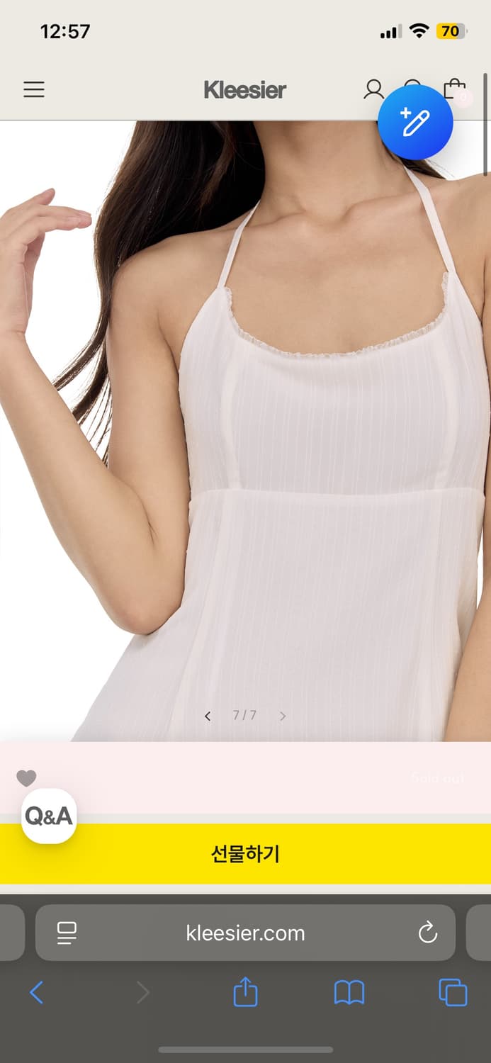 클리시어 Muse 쉬어 원피스 S 상품이미지7