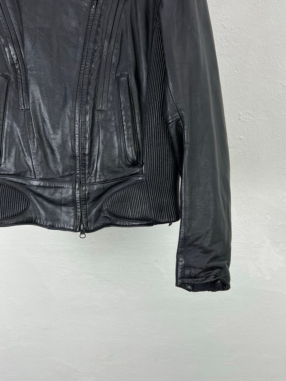 할리 데이비슨 우먼 블랙 FXRG 라이더 레더 자켓 상품이미지5