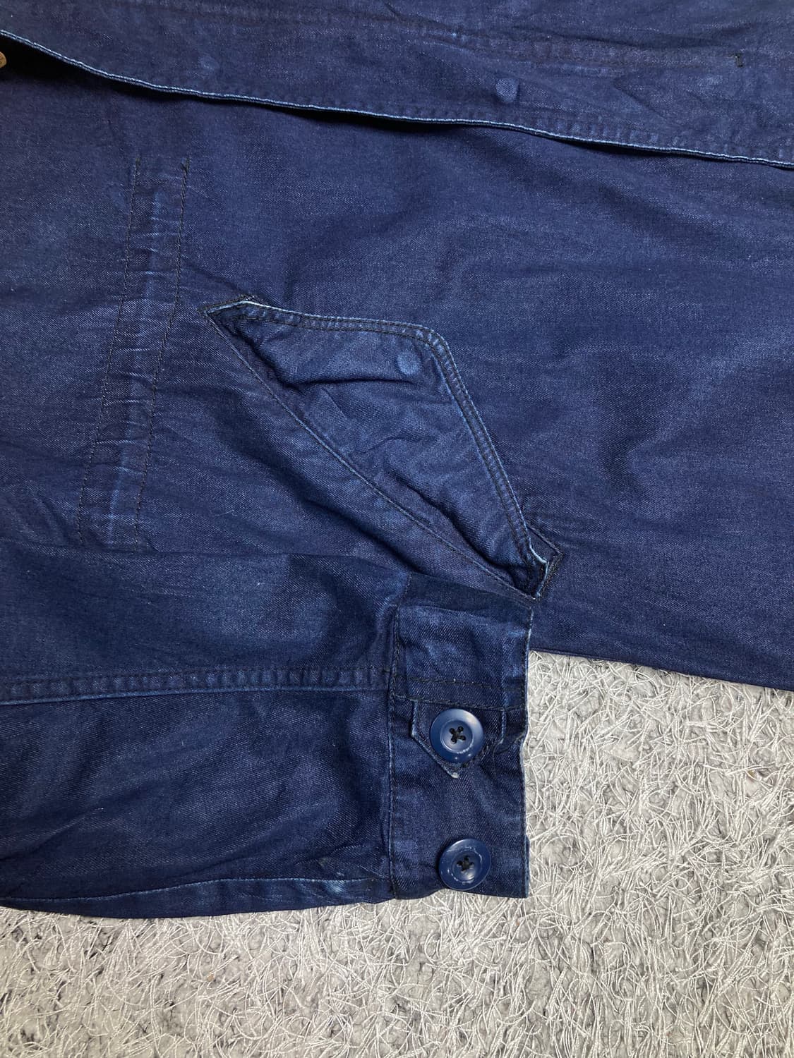 JPN vtg 데님 피시테일파카 상품이미지3