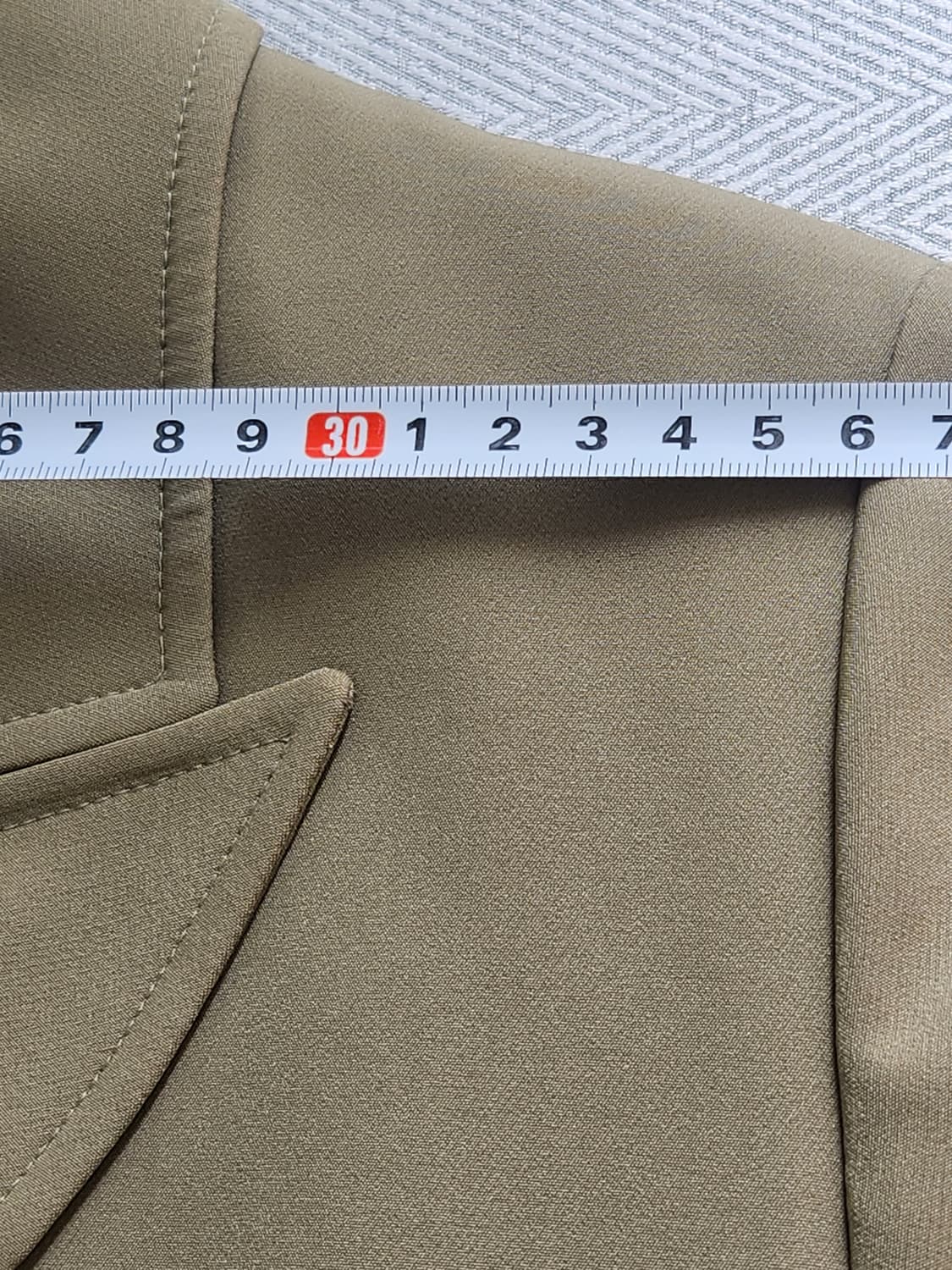 [66] 에셀리아  더블버튼 7부 롱 원피스 연카키  하객룩 오피스룩 상품이미지5