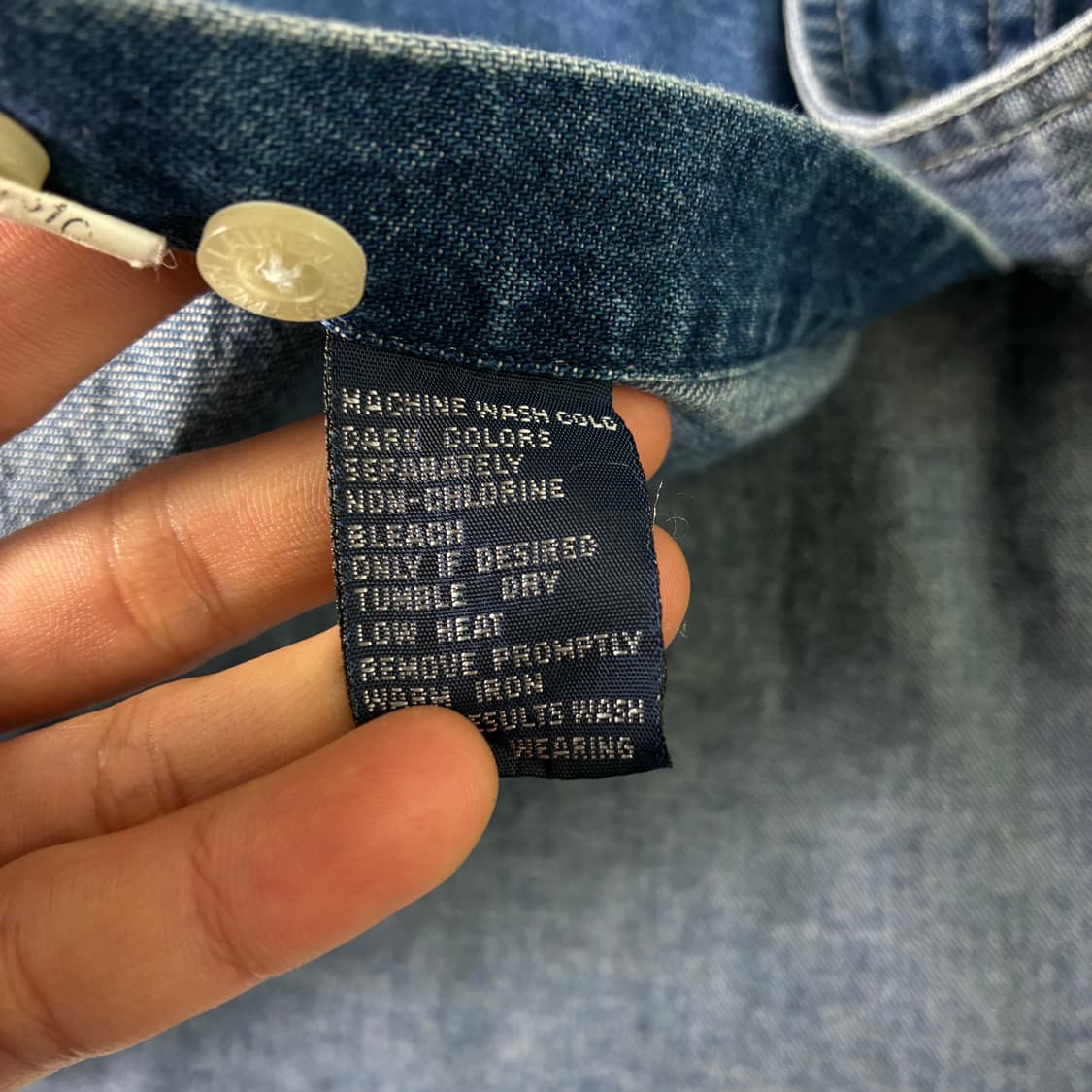 CHAPS 폴로 챕스 랄프로렌 90‘S 데님 포켓 셔츠 상품이미지5