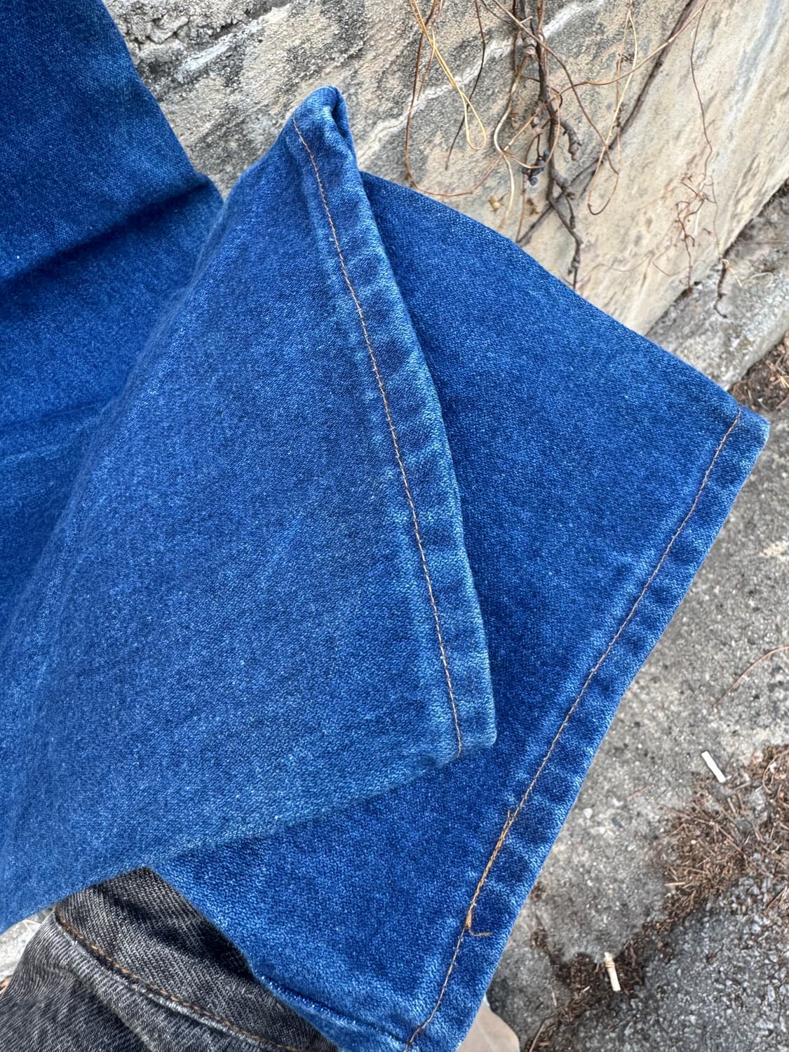 80s 랭글러 빈티지 912den 카우보이컷 워싱 데님 팬츠 부츠컷 상품이미지5