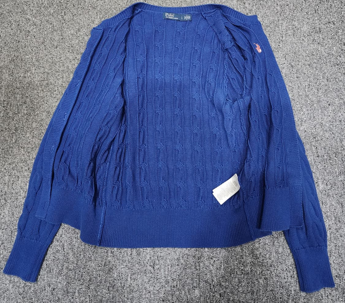 폴로 랄프로렌 꽈배기 케이블 니트 가디건 L 상품이미지3
