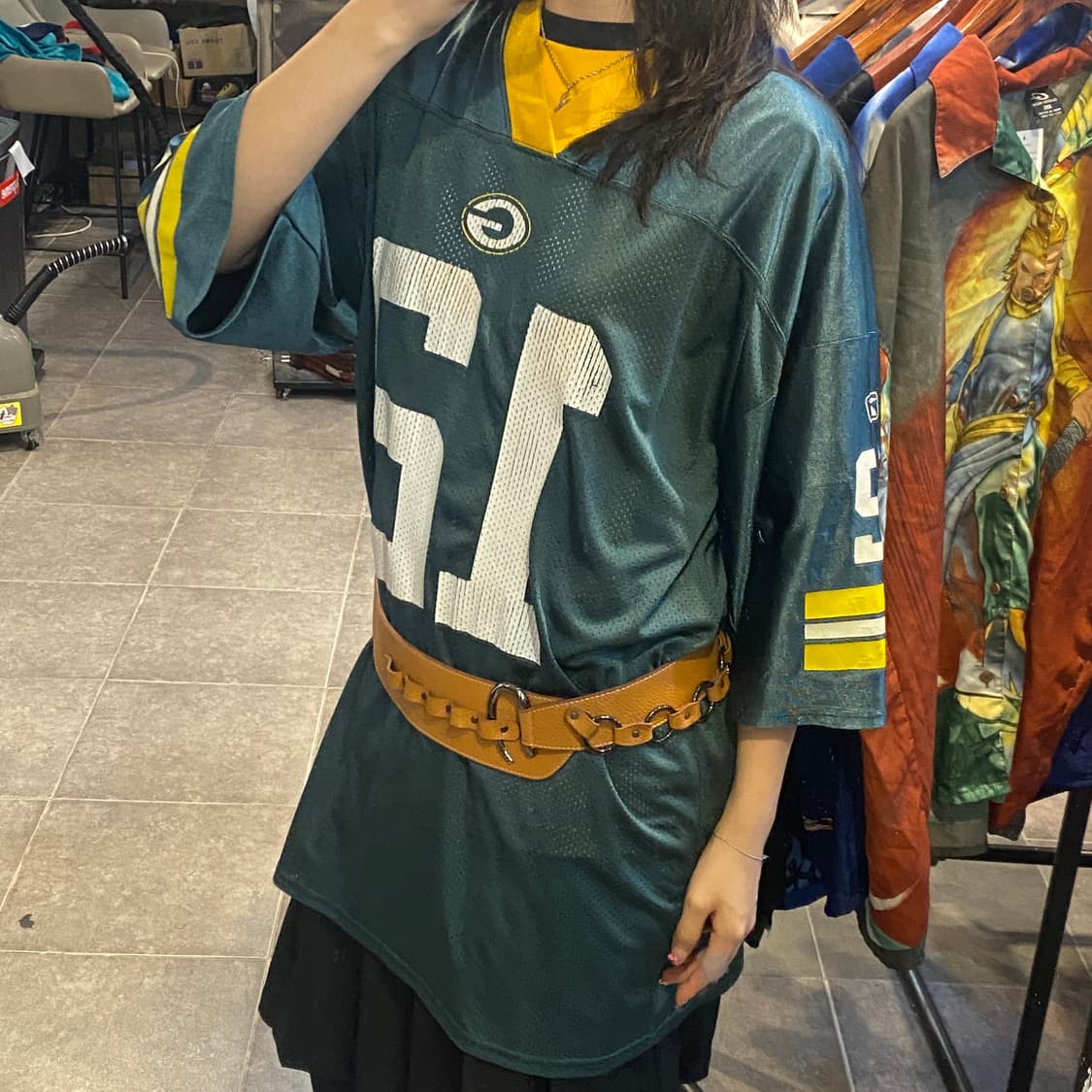 [NO.9] NFL 풋볼 져지 반팔티 그린 상품이미지3
