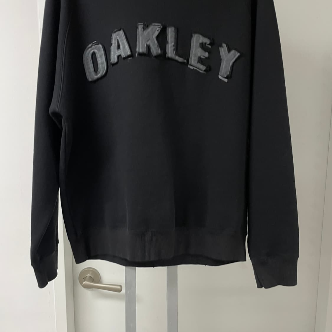 오클리 기모 맨투맨 블랙 M 상품이미지3