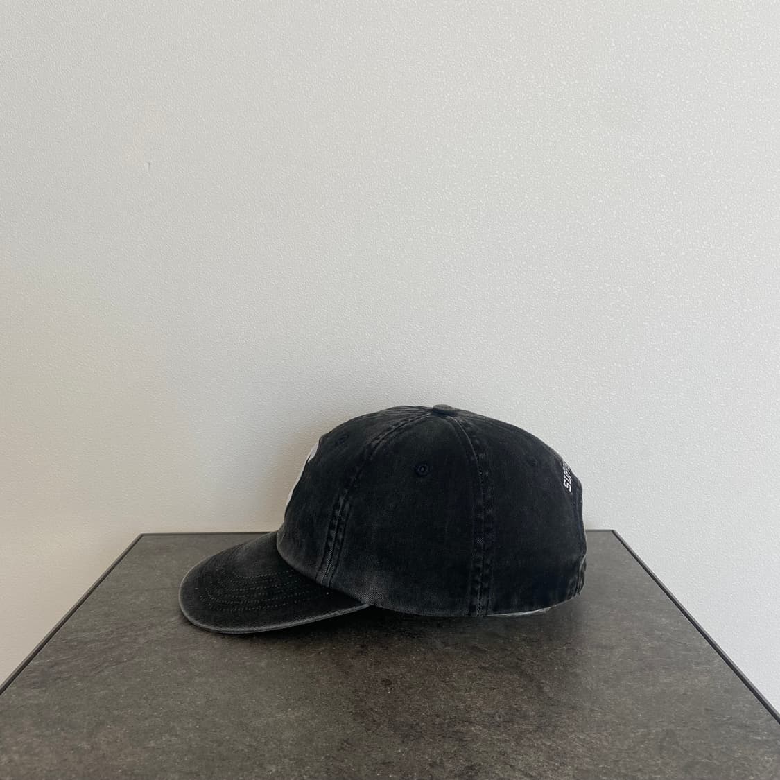 슈프림 피그먼트 워시드 블랙 에스로고 S로고 볼캡 모자 6패널 캡 상품이미지2